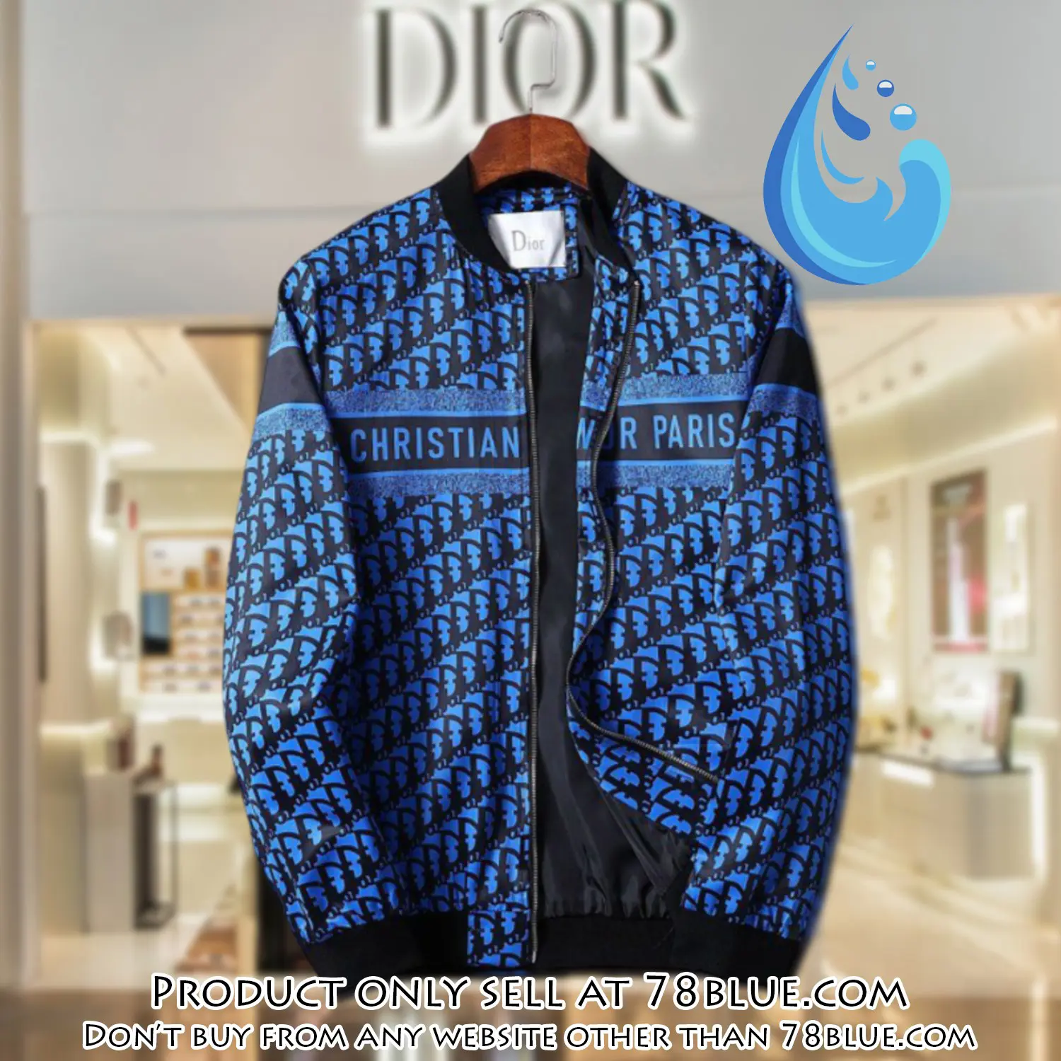 Dior luxury brand varsity zipper jacket vst1033 78b1945677
